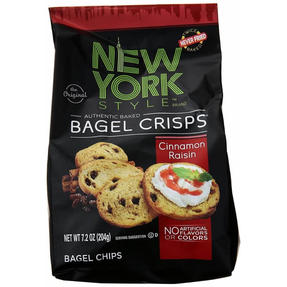 NEW YORK STYLE NEW YORK STYLE Cinnamon Raisin Bagel Crisps, 7.2 oz