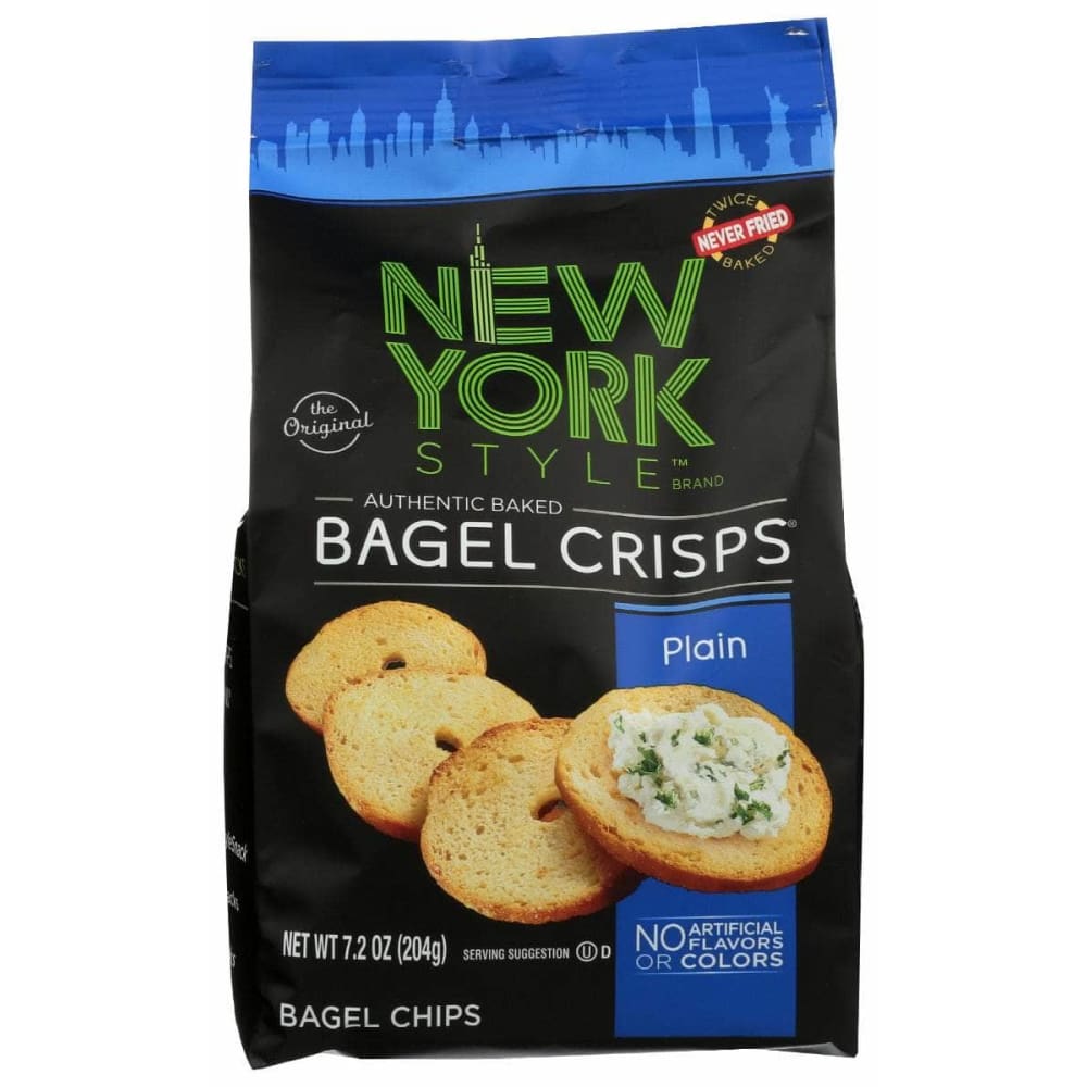 NEW YORK STYLE Grocery > Snacks > Crackers NEW YORK STYLE: Plain Bagel Crisps, 7.2 oz