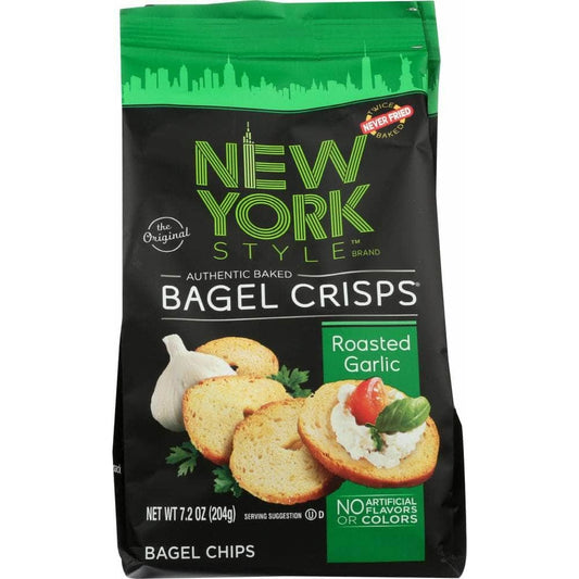 NEW YORK STYLE New York Style Roasted Garlic Bagel Crisps, 7.2 Oz