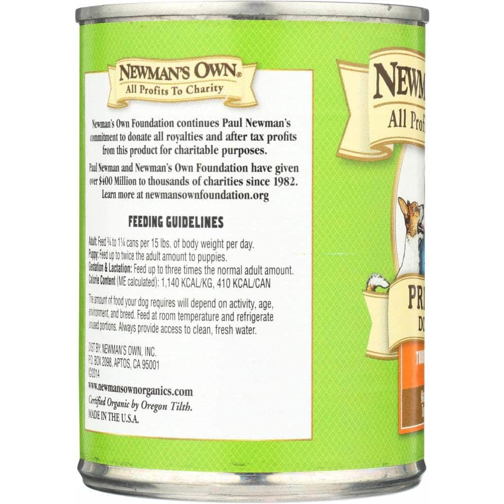 Newmans Own Newman's Own Dog Food Turkey and Chicken Formula, 12.7 oz