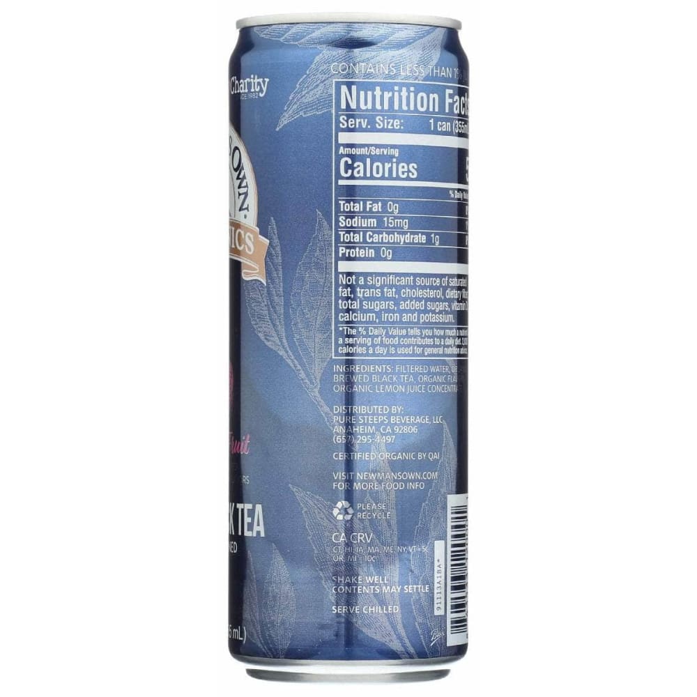 NEWMANS OWN ORGANICS Grocery > Beverages > Coffee, Tea & Hot Cocoa NEWMANS OWN ORGANICS: Iced Tea Passion Frt Org, 12 fo