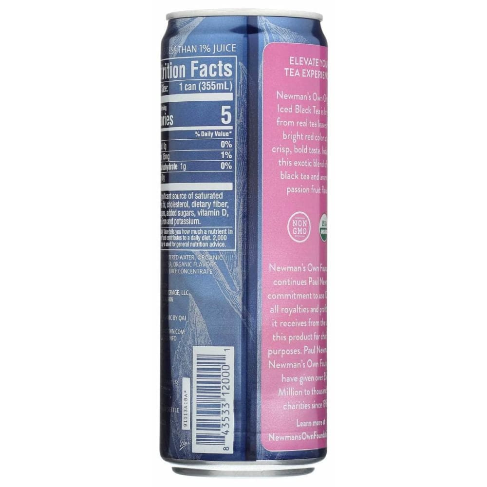 NEWMANS OWN ORGANICS Grocery > Beverages > Coffee, Tea & Hot Cocoa NEWMANS OWN ORGANICS: Iced Tea Passion Frt Org, 12 fo