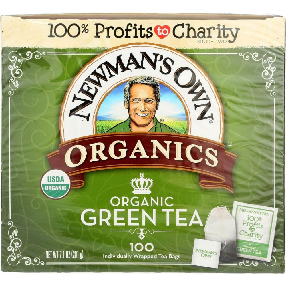 NEWMANS OWN ORGANICS Grocery > Beverages > Coffee, Tea & Hot Cocoa NEWMANS OWN ORGANICS: Organic Green Tea, 100 bg