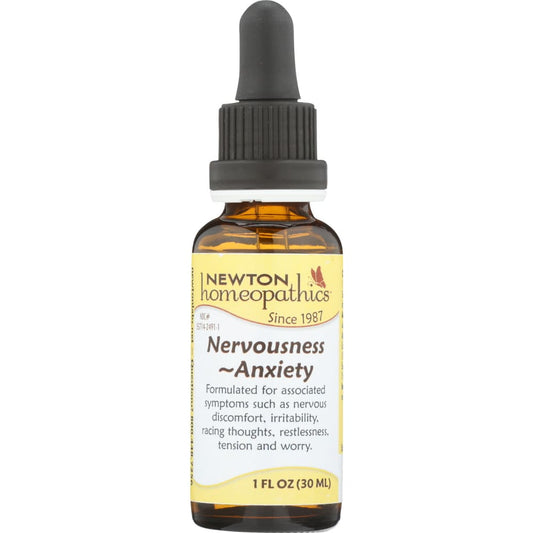 NEWTON HOMEOPATHICS: Nervousness Anxiety 1 oz (Pack of 2) - Herbs & Homeopathic > HOMEOPATHIC MEDICINES - NEWTON HOMEOPATHICS