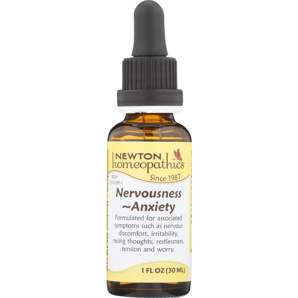 NEWTON HOMEOPATHICS: Nervousness Anxiety 1 oz (Pack of 2) - Herbs & Homeopathic > HOMEOPATHIC MEDICINES - NEWTON HOMEOPATHICS