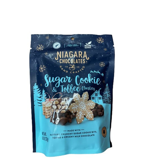 Niagara Chocolates Premium Non-GMO Milk Chocolate Sugar Cookie & Toffee Clusters 6 oz Bag - Niagara Chocolates