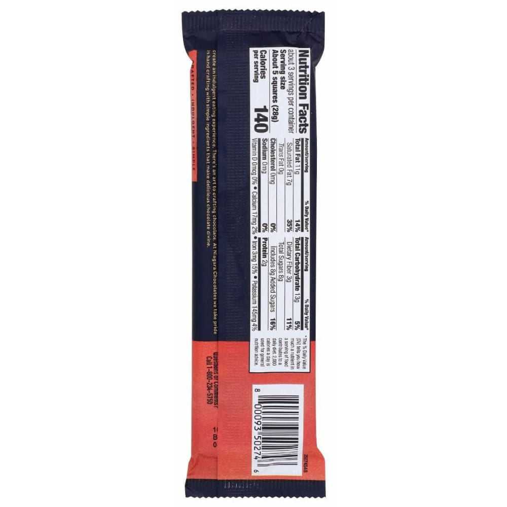 NIAGARA Grocery > Chocolate, Desserts and Sweets > Chocolate NIAGARA: Dark Chocolate Bar, 3 oz