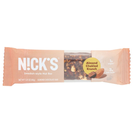 NICKS: Almond Choklad Krunch Bar 1.41 oz (Pack of 5) - Grocery > Nutritional Bars - NICKS