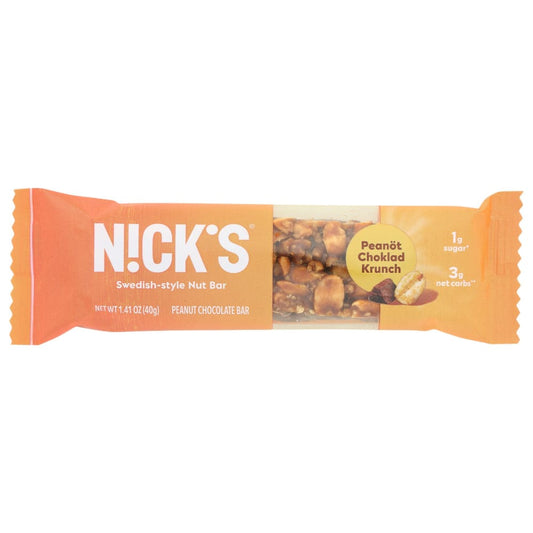 NICKS: Peanot Choklad Krunch 1.41 oz (Pack of 5) - Grocery > Nutritional Bars - NICKS