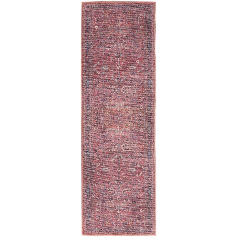 Nicole Curtis Series 1 Washable Area Rug - Red - Nicole