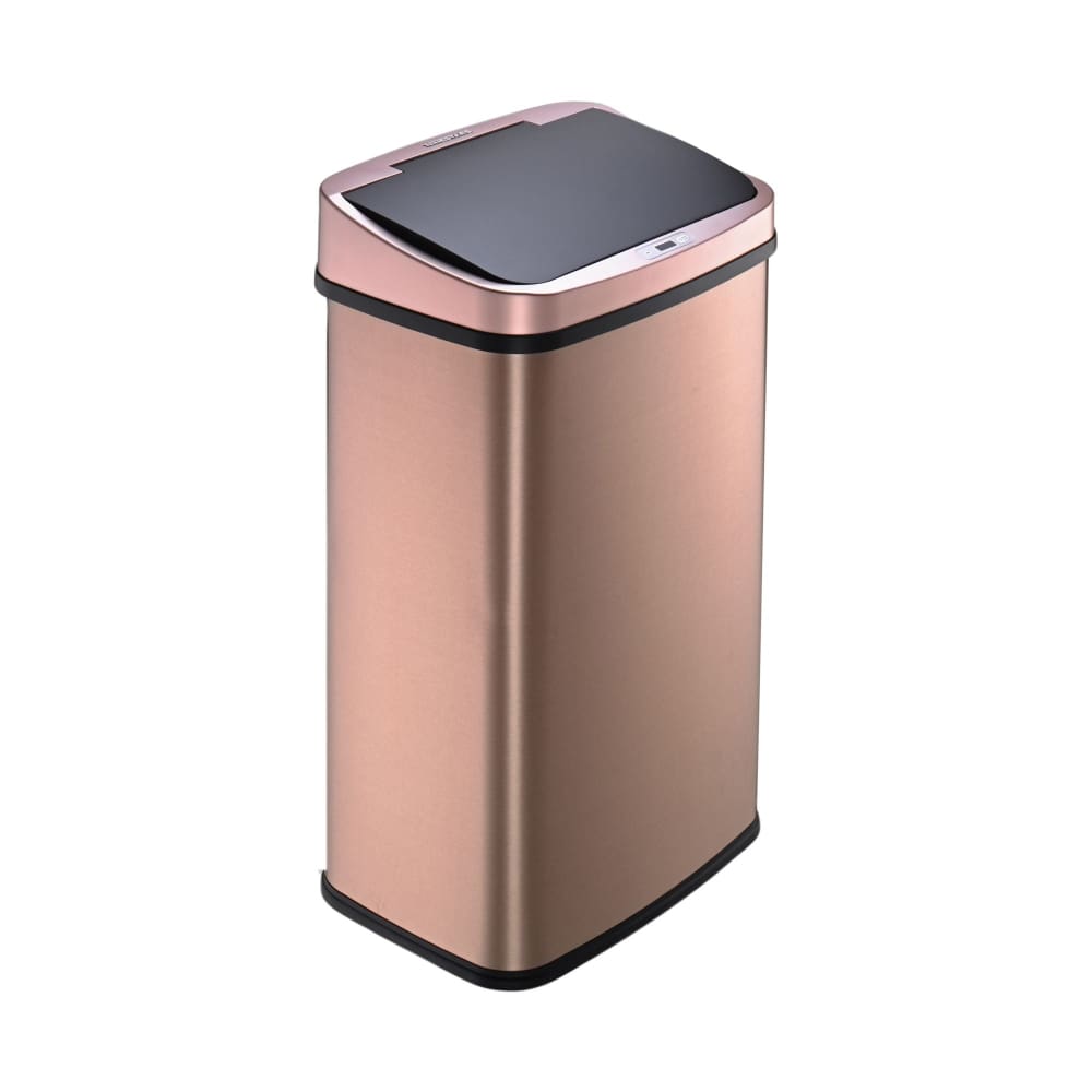 Nine Stars 13.2-Gal. Stainless Steel Sensor Trash Can - Gold - Home/Home/Storage & Organization/Kitchen & Bath Organization/Trash Cans &