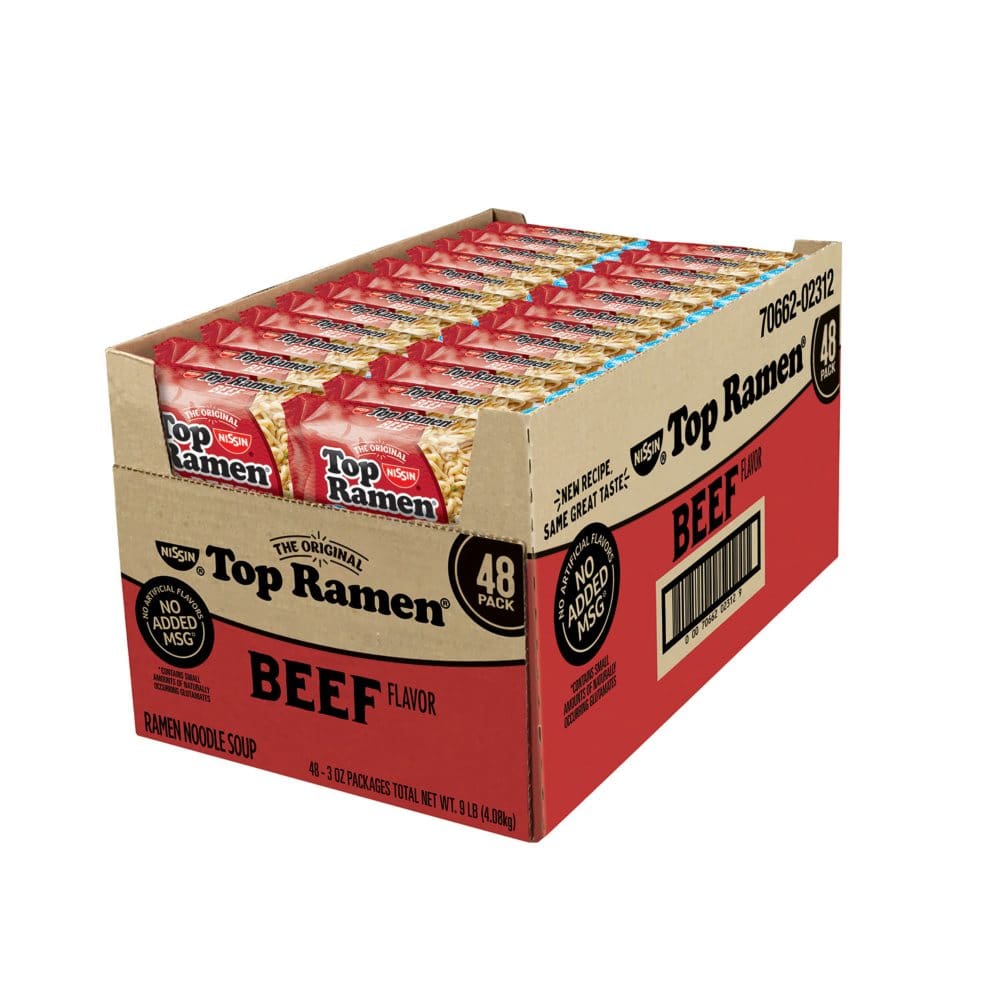 Nissin Top Ramen Beef Flavor (3 oz. 48 ct.) - Canned Foods & Goods - Nissin