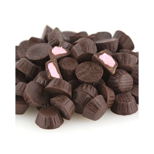 No Brand Mini Dark Chocolate Flavored Raspberry Cups 10lb - Candy/Chocolate Coated - No Brand