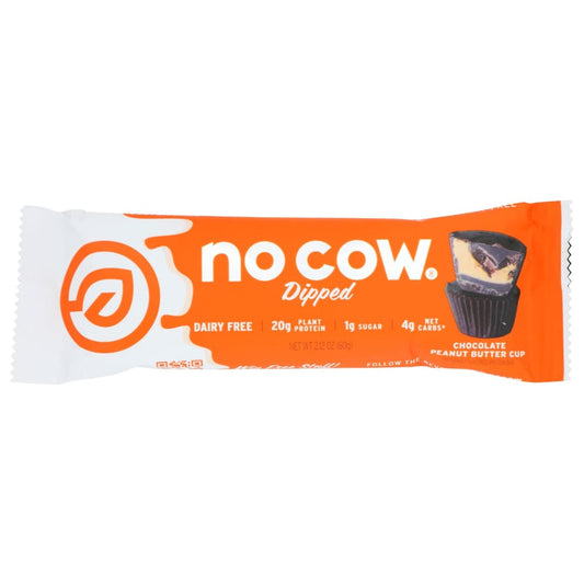 NO COW BAR: Bar Choc Pnt Btr Cup Dipd 2.12 OZ (Pack of 5) - Biscotti - NO COW BAR