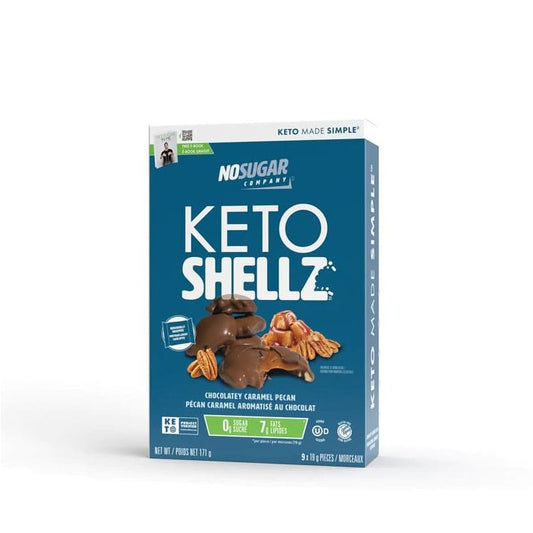 NO SUGAR COMPANY: Chocolatey Caramel Pecan Keto Shellz 171 gm (Pack of 2) - Grocery > Chocolate Desserts and Sweets - NO SUGAR COMPANY