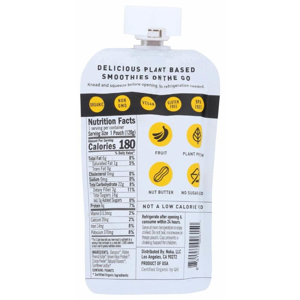 NOKA Noka Banana Cocoa Nut Butter Smoothie, 4.22 Oz
