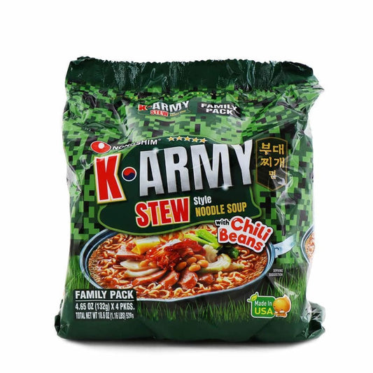 NONG SHIM Nong Shim K-Army Stew 4 Pack, 18.6 Oz