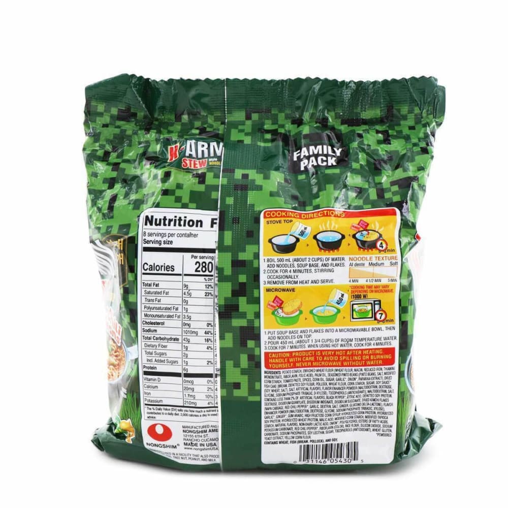 NONG SHIM Nong Shim K-Army Stew 4 Pack, 18.6 Oz