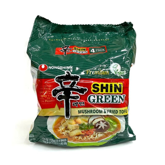 NONG SHIM: Shin Green Ramen Mushroom and Fried Tofu Noodles 17.6 oz - Grocery > Pantry > Food - NONG SHIM