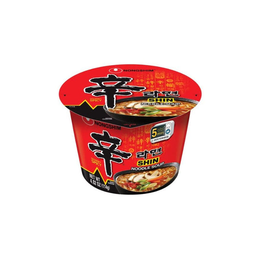 NONG SHIM: Shin Ramyun Noodle Soup Bowl 4.02 oz (Pack of 5) - Food - NONG SHIM