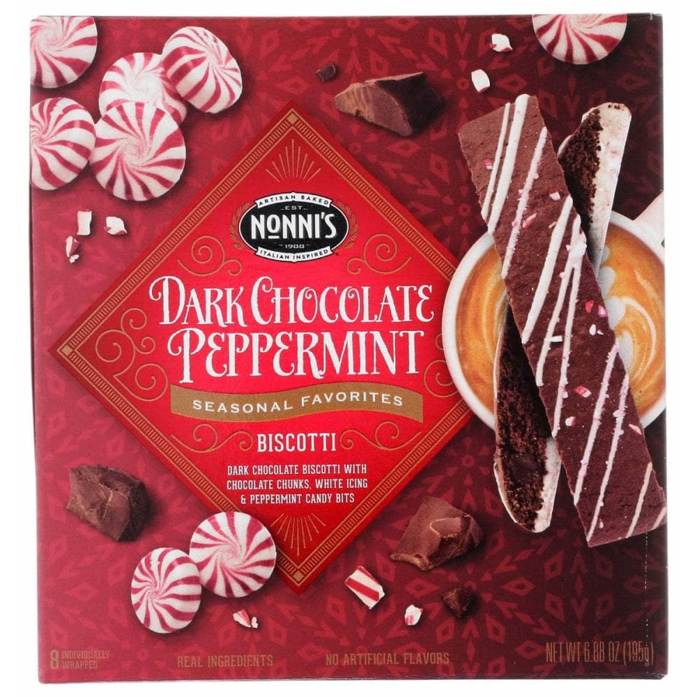 NONNIS NONNIS Biscotti Drk Choc Ppprmnt, 6.88 oz