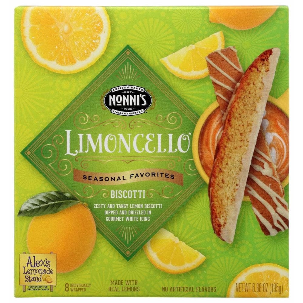 NONNIS NONNIS Biscotti Limoncello, 6.88 oz