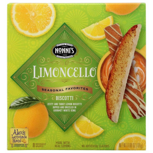 NONNIS NONNIS Biscotti Limoncello, 6.88 oz