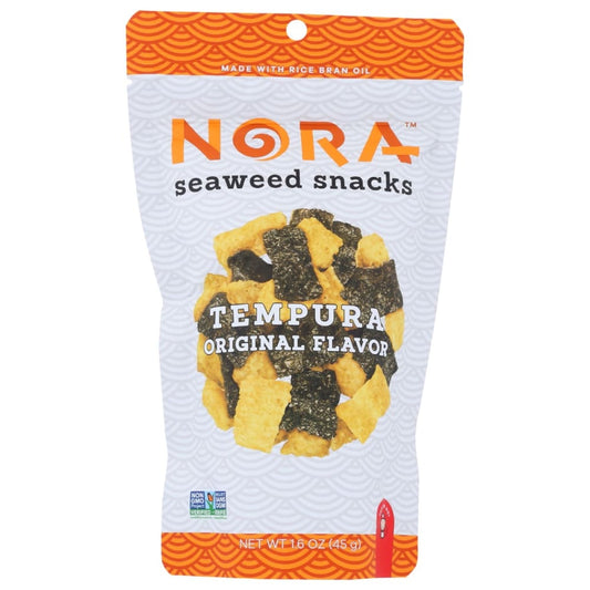 NORA SNACKS: Original Tempura Seaweed Snack 1.6 oz (Pack of 5) - Grocery > Snacks > Nuts > Seaweed Dried - NORA SNACKS