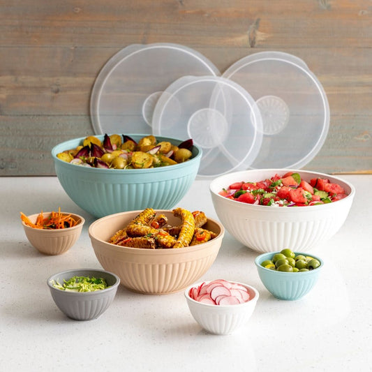Nordic Ware 10-Piece Microwavable Bowl Set with Covers - Food Storage - Nordic