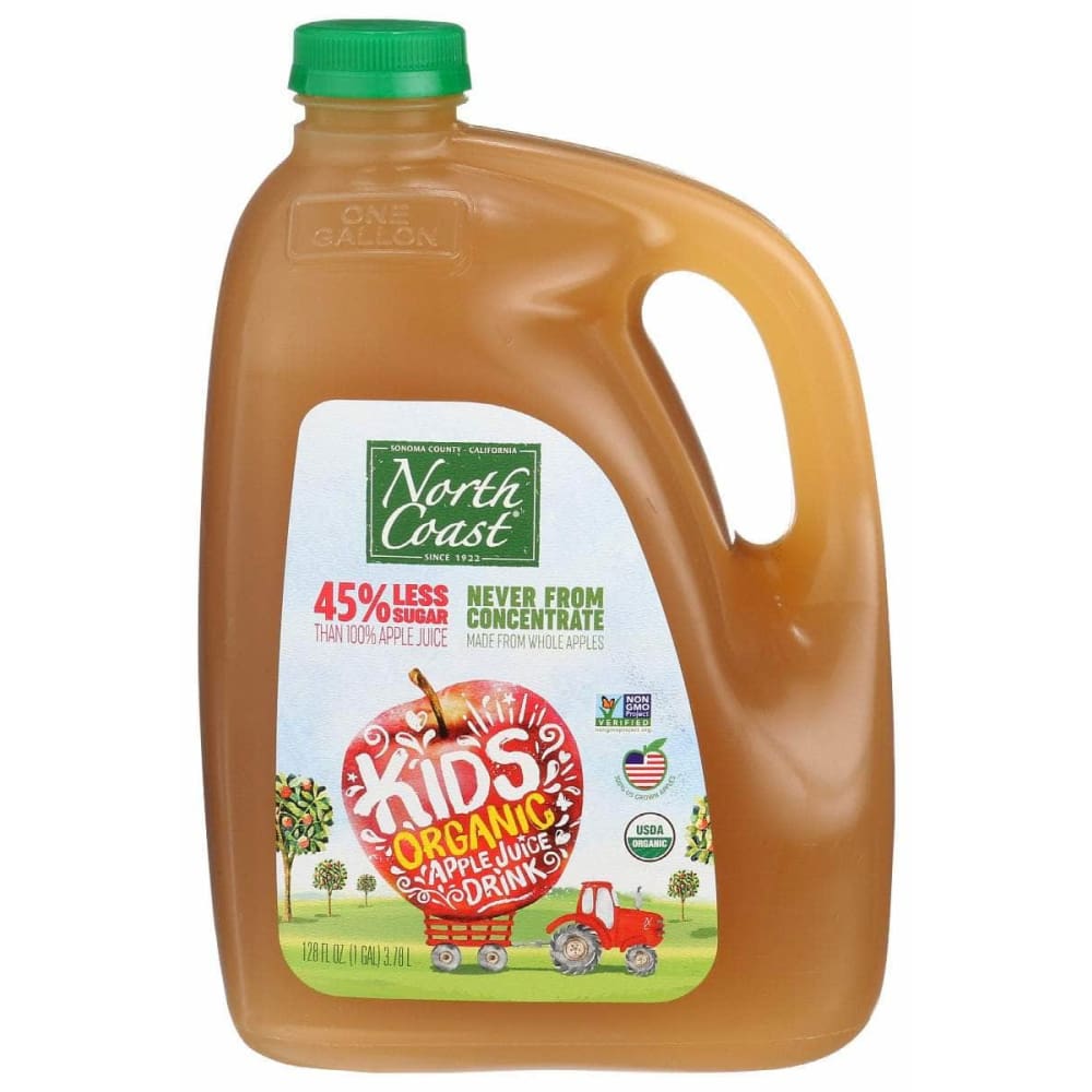 NORTH COAST Organic Kids Apple Juice Drink, 128 fo ShelHealth