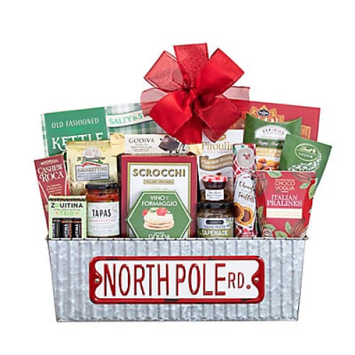 North Pole Road Holiday Delights - Home/Seasonal/Holiday/Holiday Candy & Gift Baskets/ - Houdini