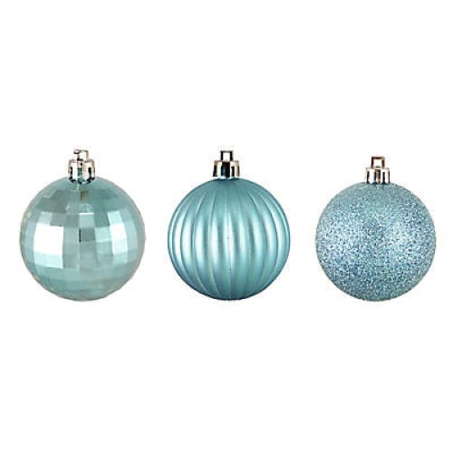 Northlight 2.5 Shatterproof 3-Finish Christmas Ball Ornaments 100 ct. - Blue - Home/Seasonal/Holiday/Holiday Decor/Christmas Tree Decor/ -