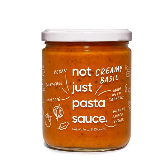 NOT JUST: Creamy Basil Pasta Sauce 16 oz (Pack of 2) - Meal Ingredients > Sauces - NOT JUST