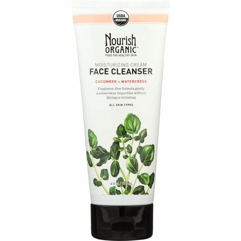 NOURISH ORGANIC Nourish Organic Moisturizing Cream Face Cleanser Cucumber + Watercress, 6 Oz