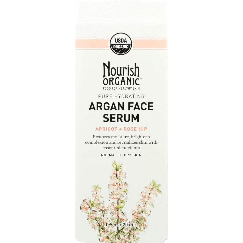NOURISH ORGANIC Nourish Organic Pure Hydrating Argan Face Serum Apricot + Rosehip, 0.7 Oz
