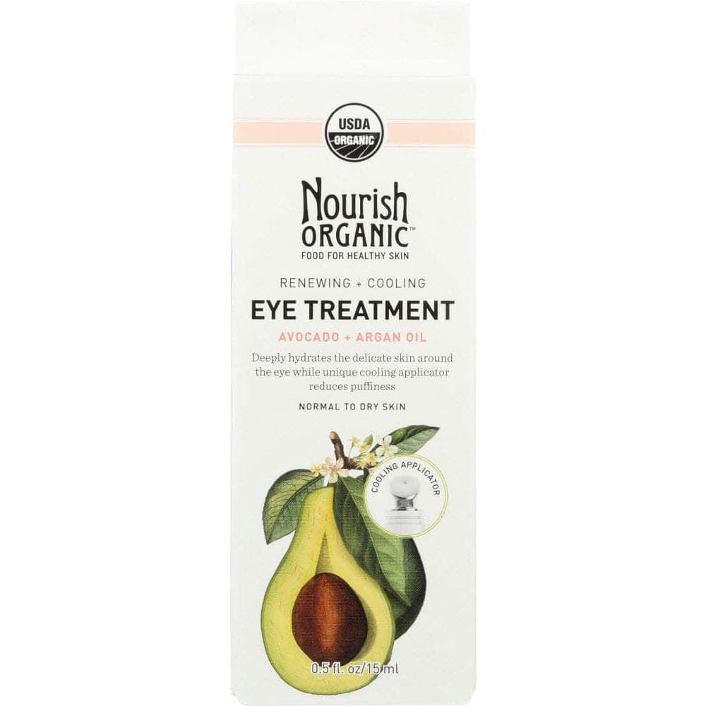 NOURISH ORGANIC Nourish Organic Renewing + Cooling Eye Treatment, Avocado + Argan Oil, 0.5 Oz