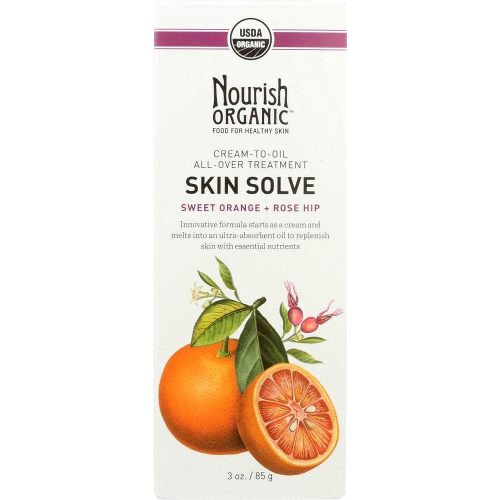 NOURISH ORGANIC Nourish Organic Skin Solve Cream To Oil Sweet Orange & Rose Hip, 3 Oz