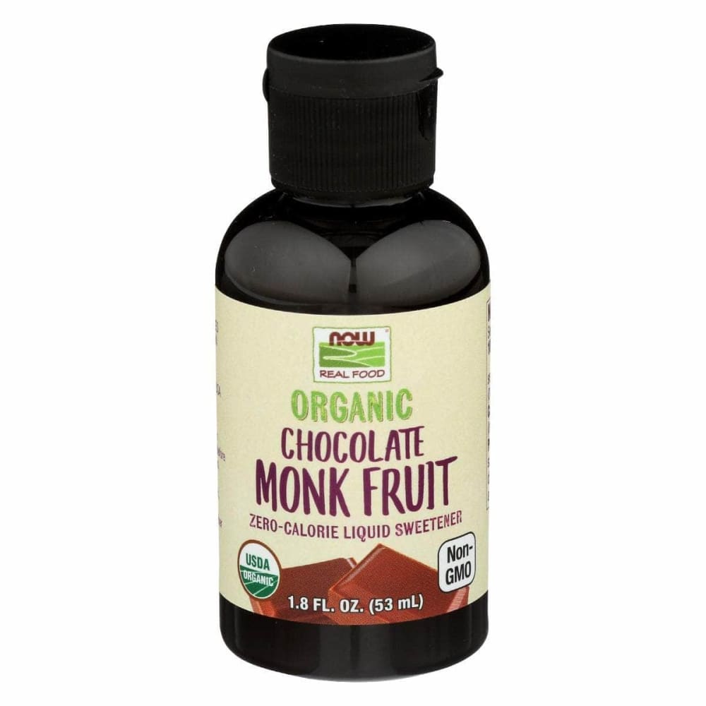 NOW Now Organic Chocolate Monk Fruit, 1.8 Oz