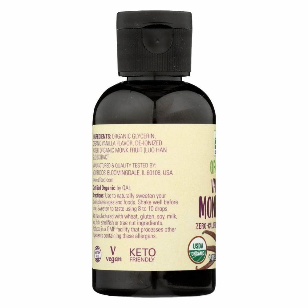 NOW Now Organic Vanilla Monk Fruit, 1.8 Oz