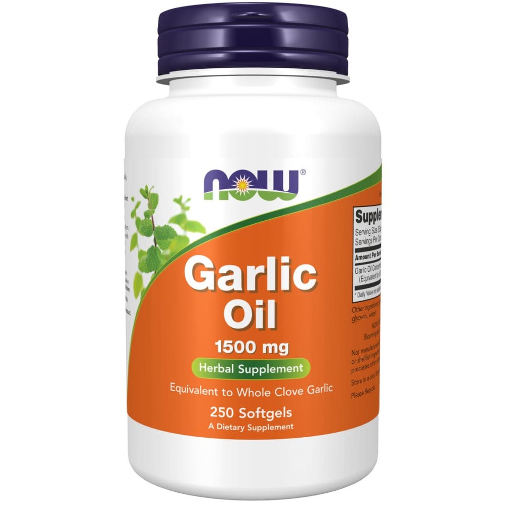 NOW Supplements Garlic Oil 1500 mg Herbal Supplement (250 ct.) - Supplements - NOW