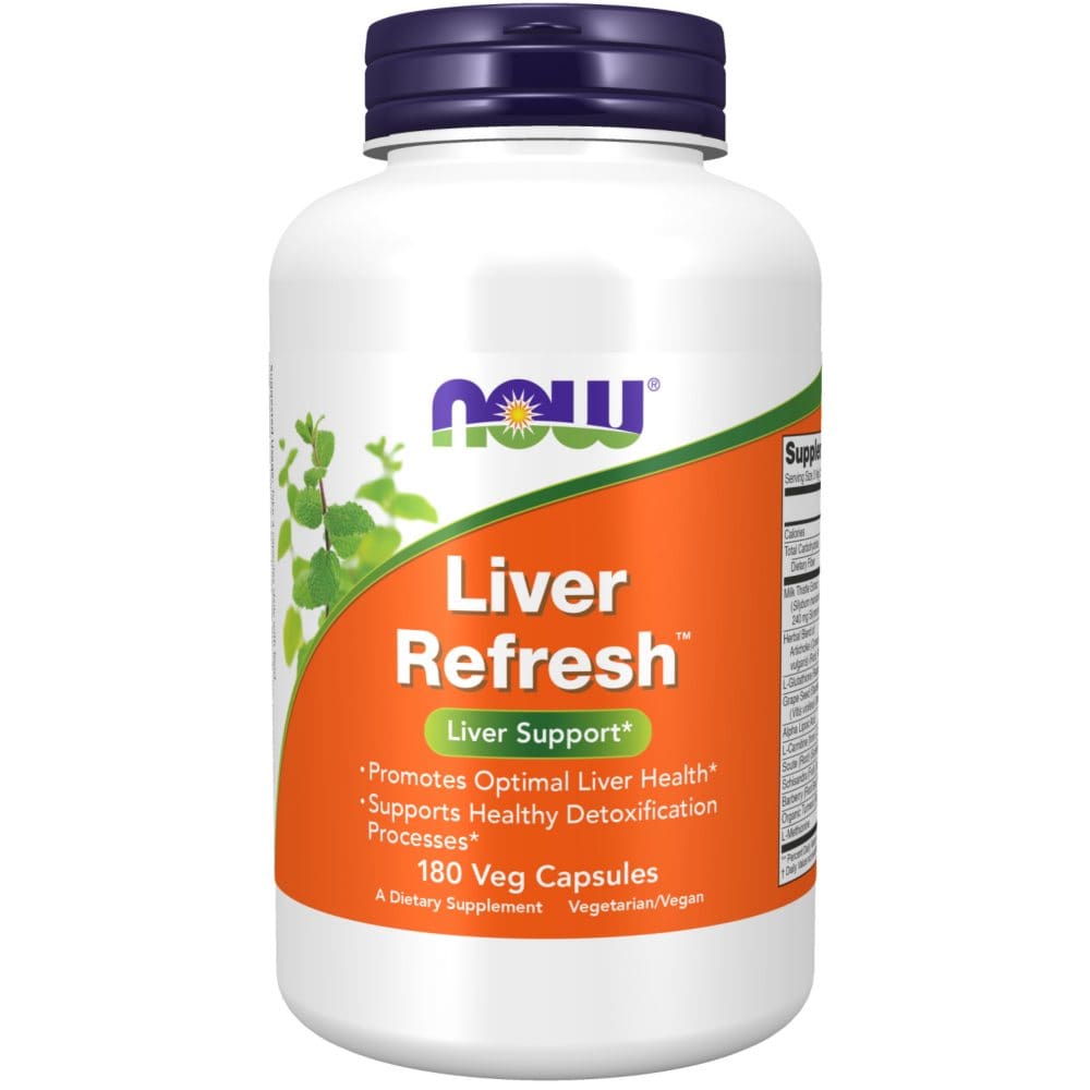 NOW Supplements Liver Refresh with Milk Thistle Extract and Unique Herb-Enzyme Blend (180 ct.) - Supplements - NOW