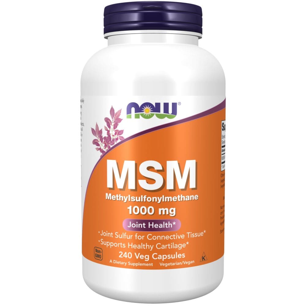 NOW Supplements MSM (Methylsulfonylmethane) 1,000 mg Joint Health* (240 ct.) - Supplements - NOW