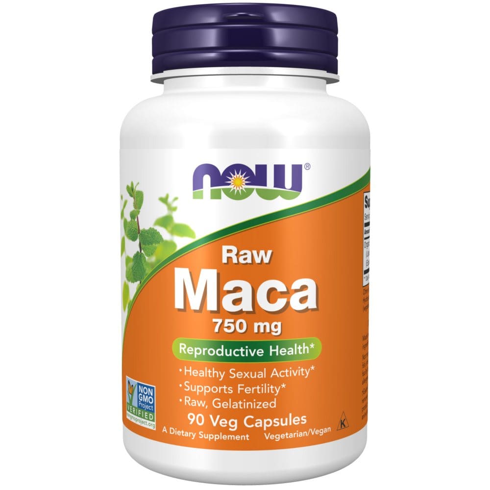 NOW Supplements Raw Maca 750 mg. Reproductive Health* (90 ct.) - Supplements - NOW