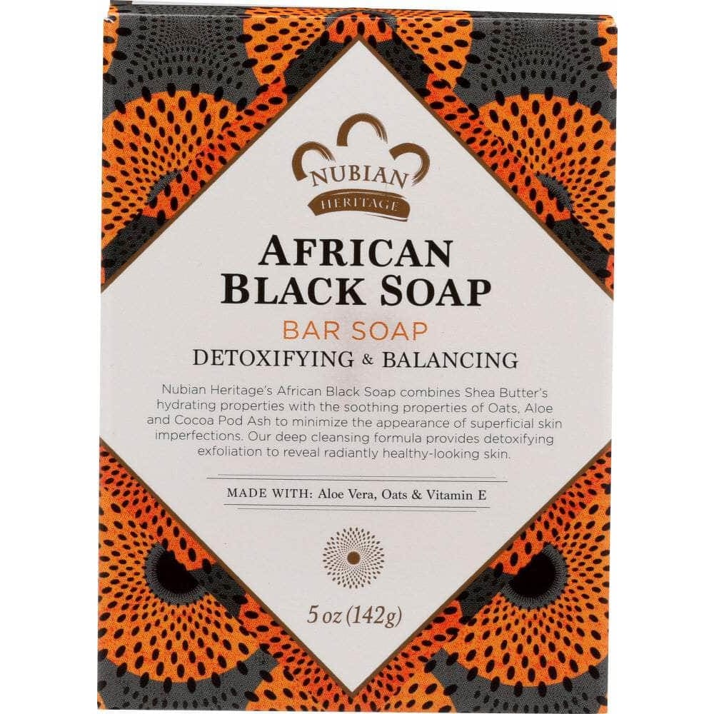 NUBIAN HERITAGE Nubian Heritage Bar Soap African Black With Oats Aloe And Vitamin E, 5 Oz