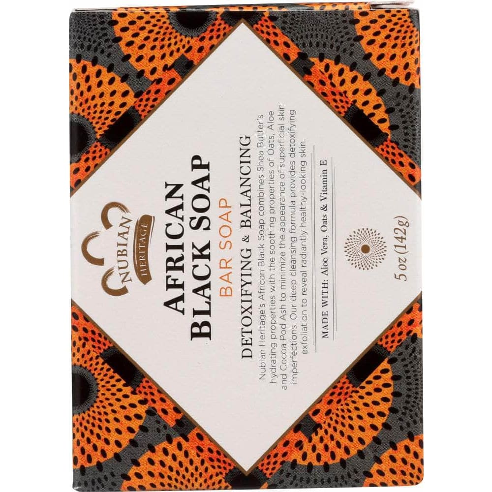 NUBIAN HERITAGE Nubian Heritage Bar Soap African Black With Oats Aloe And Vitamin E, 5 Oz