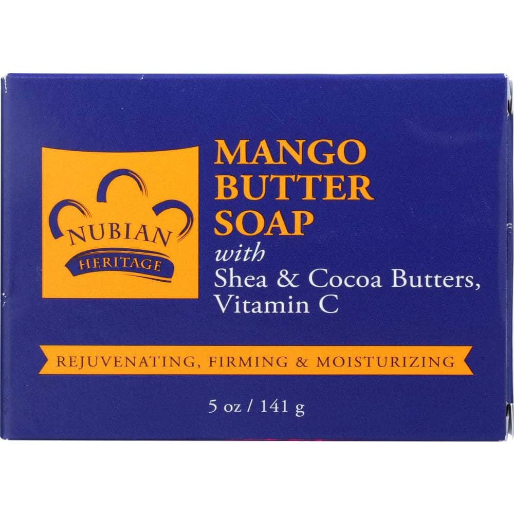 NUBIAN HERITAGE Nubian Heritage Bar Soap Mango Butter With Shea And Cocoa Butters And Vitamin C, 5 Oz