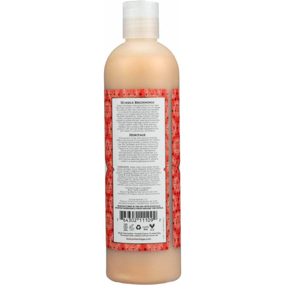 NUBIAN HERITAGE Nubian Heritage Body Wash Coconut & Papaya, 13 Oz