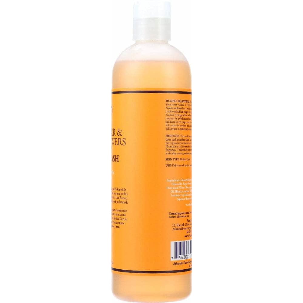 NUBIAN HERITAGE Nubian Heritage Body Wash Lavender & Wildflowers With Vitamin E, 13 Oz