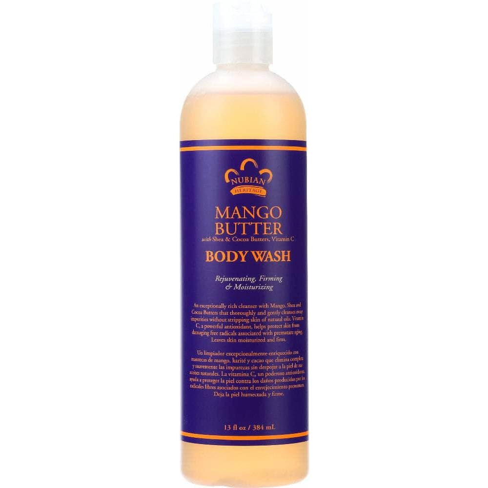 NUBIAN HERITAGE Nubian Heritage Body Wash Mango Butter, 13 Oz