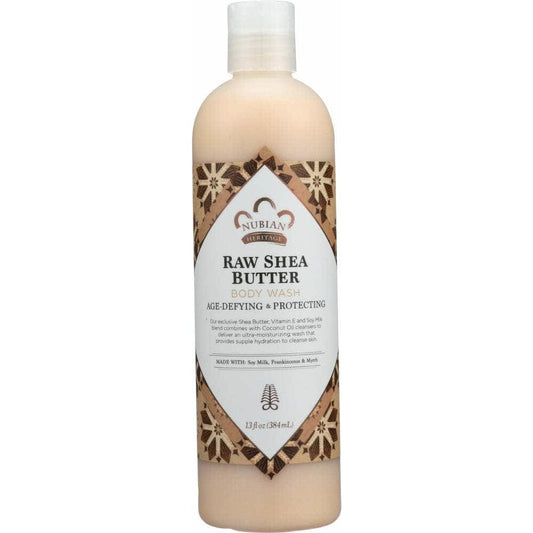 NUBIAN HERITAGE Nubian Heritage Body Wash Raw Shea Butter, 13 Oz
